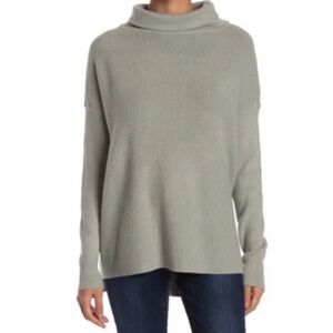 Devotion by Cyrus Grey Rib Knit Long Sleeve Cowl Neck Sweater size XS
